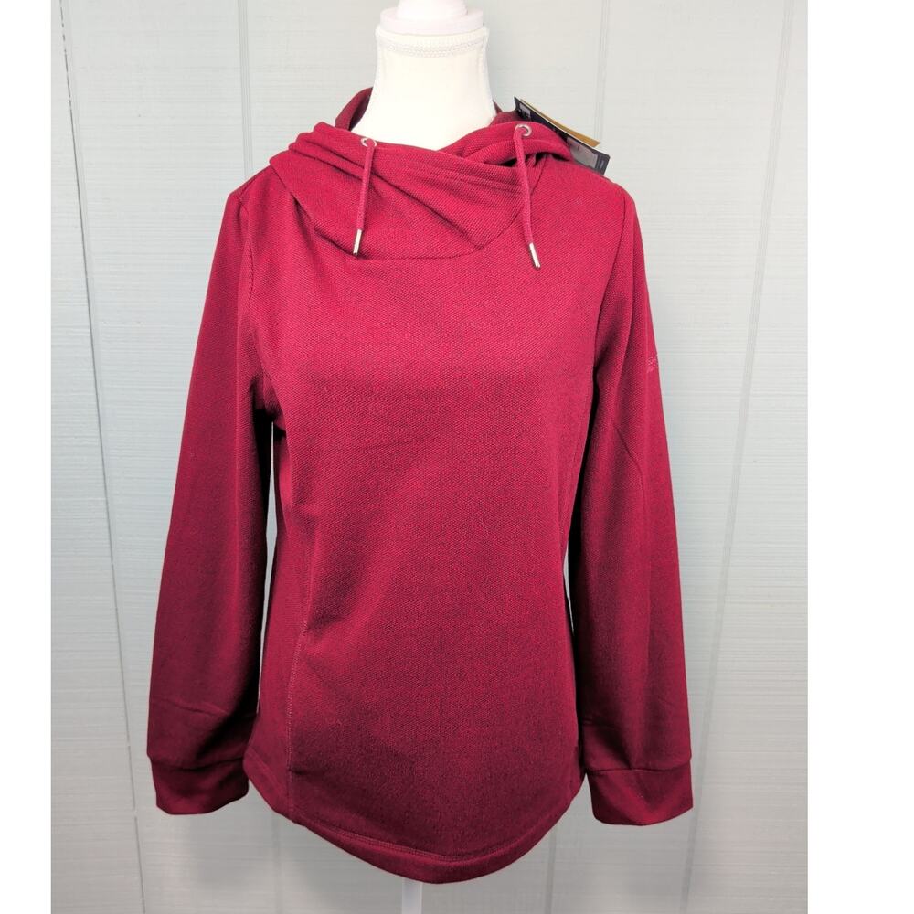 Regatta Great Outdoors Kismit II Womens Burgundy Pullover Fleece Hoodie Small
